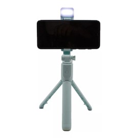Maíz Baston Selfie Stick Tripie Luzled Control Remoto Bluetoth