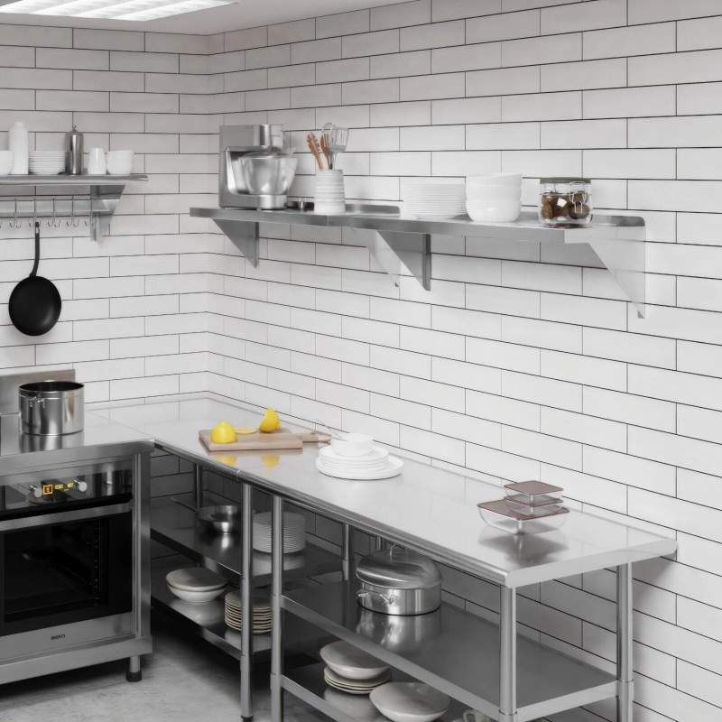 AmGood 12" Width x 36" Length | Stainless Steel Wall