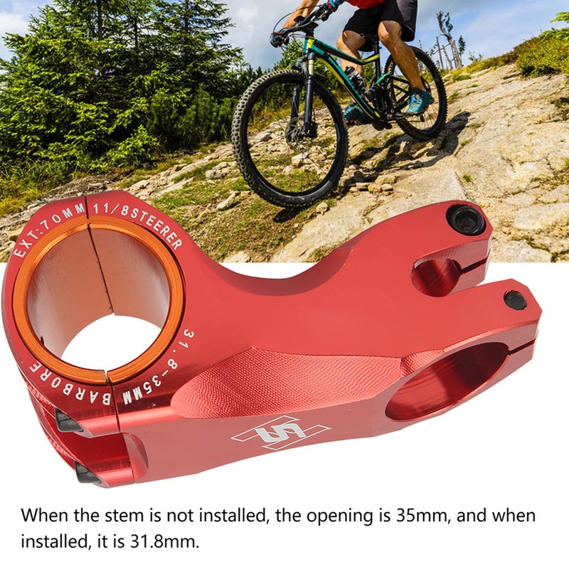 Bicycle Stem Bike Riser 70MM Ultra Light ‑17 Degree for