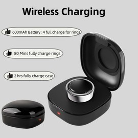 KONAFEI Charging Case Compatible with Oura Ring Gen3 Charger, Small Portable Travel Charging Box, Portable Wireless Charger for Oura Ring 3 Heritage/Horizon (Size 11)