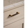 JIASENBAO 5 Pack Antique Brass Cabinet Pulls 3.75" Hole Center