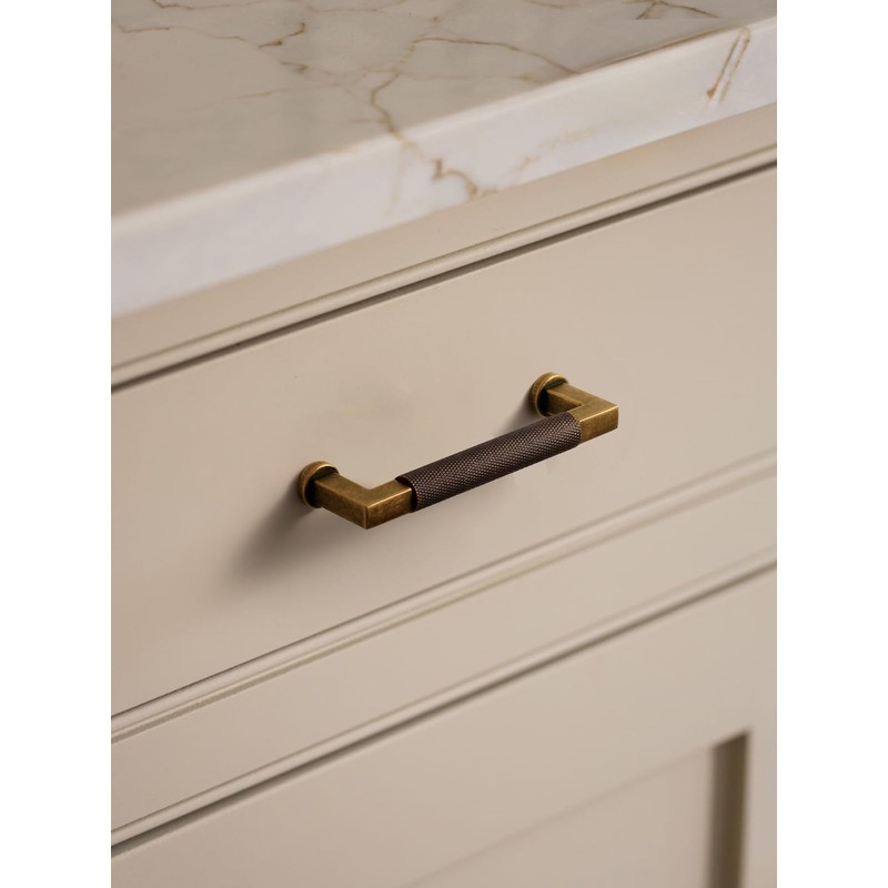 JIASENBAO 5 Pack Antique Brass Cabinet Pulls 3.75" Hole Center