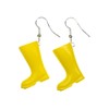 Miniblings Wellington Boots Yellow Earrings Hanging Boots Rain Garden Earrings