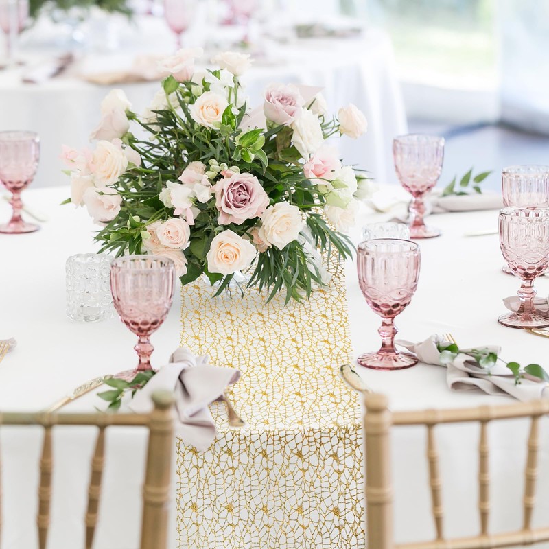 Table Runner Gold, 28 cm x 5 m Table Runner