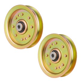 Dibanyou Flat Idler Pulley Replace for Cub Cadet MTD GTX1054 Troy-Bilt GT54 TB2450 753-08068A 753-08171 756-04129 756-04129B 756-04129C 956-04129 956-04129C 38" 42" 46" 54" Decks,2 Pack