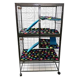 Piggy BedSpreads Fleece Liners for Ferret Nation Critter Nation Cage (Cage Not Included)