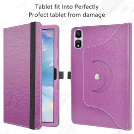 MAMA MOUTH Case for Blackview Tab16Pro,360 Degree Rotating With Premium PU Leather Sleeve Cover for Blackview Tab 60 WiFi/Blackview Tab16Pro / CHUWI HiPad 11 11 Inch Tablet,Purple