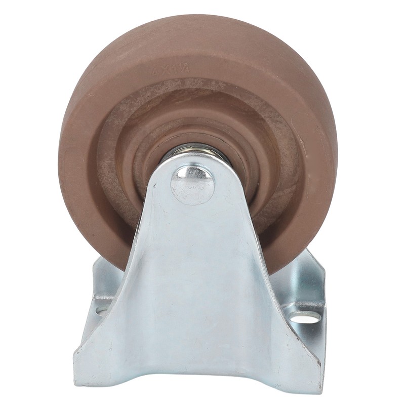 Nylon Caster 4in Fixed Plate Caster Wheel Heat Resistant for