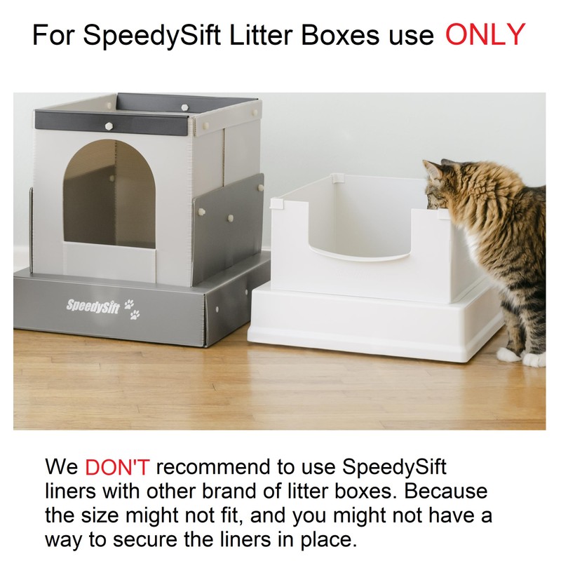 SpeedySift Standard Sifting Liner Refills, 35”x31”, 4 Packs (56 Counts)