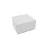 Southern Champion Tray Standard White Bakery Boxes 6X6X3, 250 Count