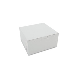 Southern Champion Tray Standard White Bakery Boxes 6X6X3, 250 Count