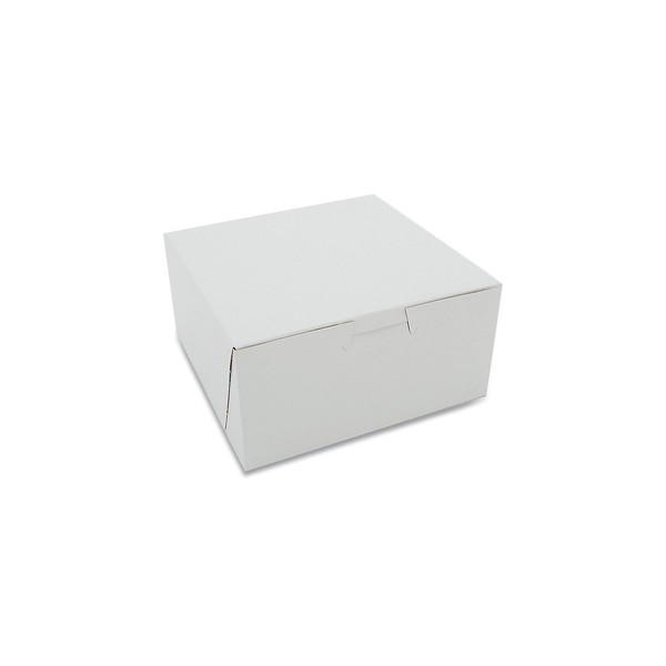 Southern Champion Tray Standard White Bakery Boxes 6X6X3, 250 Count