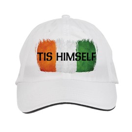Makoroni - TIS Himself Irish Ireland Hat Adjustable Cap, DesP48 White