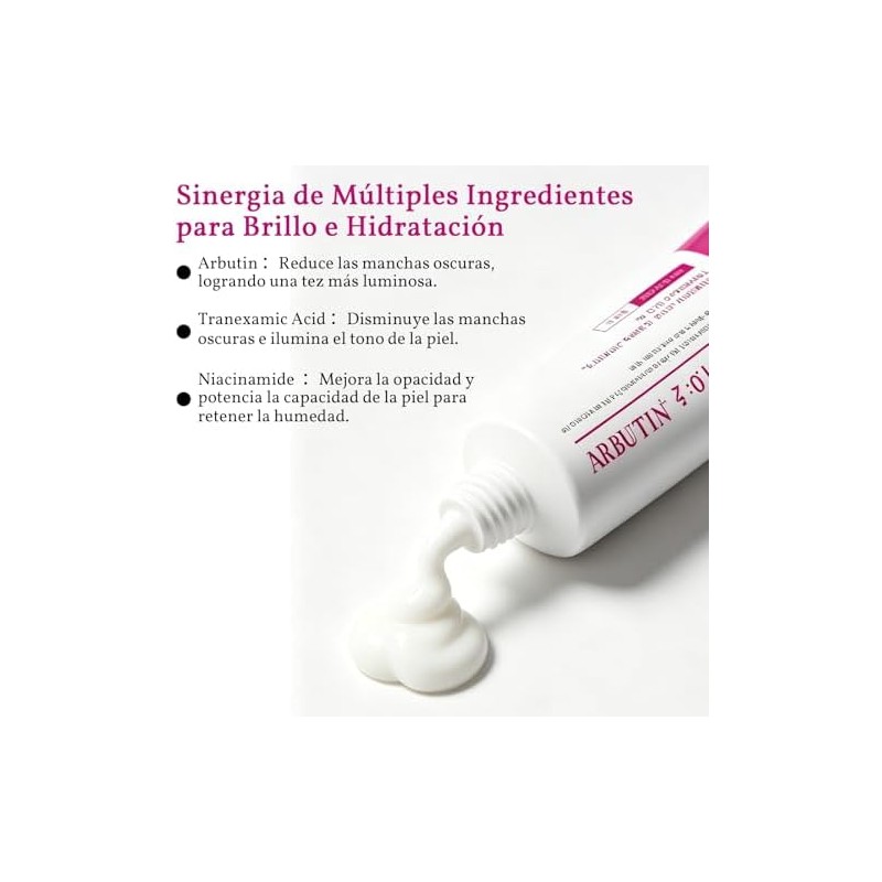 Arbutin 7.0 + TXA 4.0 Cremas Manchas Faciales, Reduce la