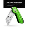 FantastiCAR Folding Utility Knife, Sturdy Metal Box Cutter with Extra