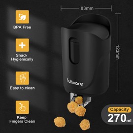 Fullware Nuts Dispenser 9 oz Keep Fingers Clean Snack Dispenser for Peanuts under 0.7", Cashew kernels, M&M