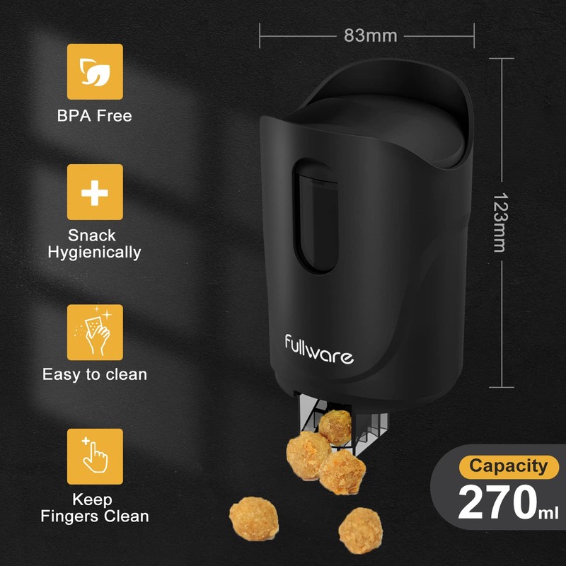 Fullware Nuts Dispenser 9 oz Keep Fingers Clean Snack Dispenser