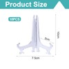 OUDQFCJ 3 Inch Clear Plastic Easels Plate Stand Plate Holder