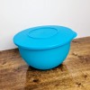 Tupperware Impressions Bowl Blue Mixing Storage #3091 4.3 Liters W/
