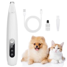 Joozur Dog Paw Trimmer,Dog Grooming Clipper for Paws, Pet Hair Clippers,LED Light Cordless Type-C Rechargeable Low Noise,Cat Clippers for Paws, Ears, Face, Rump Suitable for Small Dogs and Cats