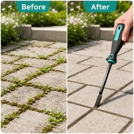 Weeding Shovel for Lawn & Patio Cleaning – Steel Hand Scraper Tool for Moss, Weeds & Paving Seams