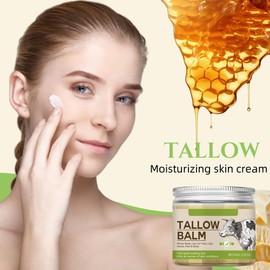 Beef Tallow Skin Care,60g Rindfleisch Talg,Tallow Balm,Gesichtsfeuchtigkeitscreme für Frauen,Gesichtsfeuchtigkeitscreme-Creme,Beef Tallow Cream,Rindfleisch Talg Hautpflege