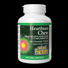 Natural Factors Heartburn chewable tablets 90