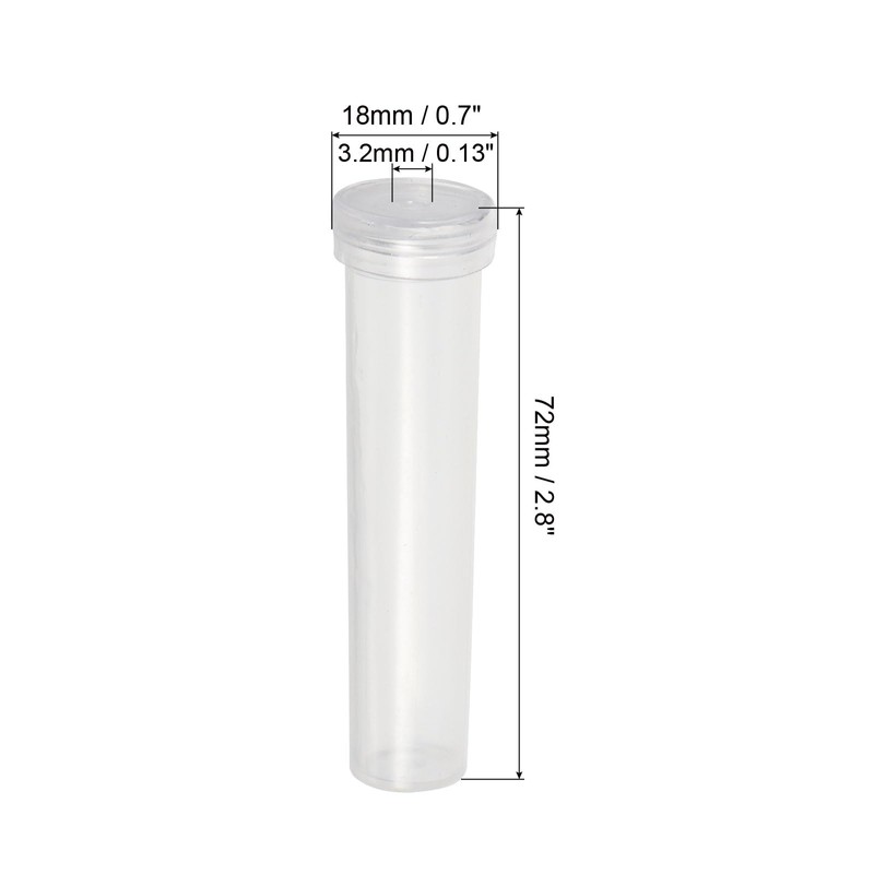 PATIKIL Set of 20 Plants Flowers Arrangement Plastic Bottles 0.6"