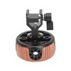Round Side Camera Handle Handgrip Wooden Quick Release NATO Rail