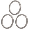KOYOKOMA Key Ring, Titanium Alloy, Set of 3, Double Ring,