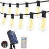YOSION Solar Powered Warm White LED Outdoor String Light with