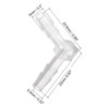 TA-VIGOR 5Pcs Barb Hose Fitting, 5mm Hose Barb Dia 90