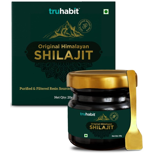 TruHabit Original Himalayan Shilajit Resin Organic Fulvic Acid Supplement(20g/ 0.7oz),