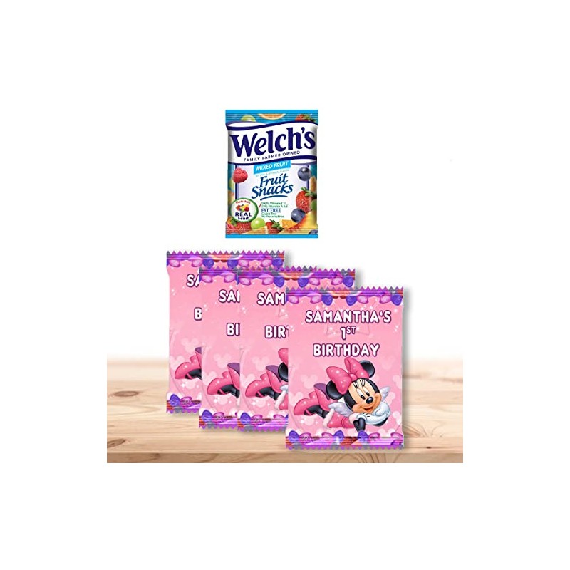 Mouse Pink Party Snacks, Favors and Decorations (Fruit Snacks 0.9oz