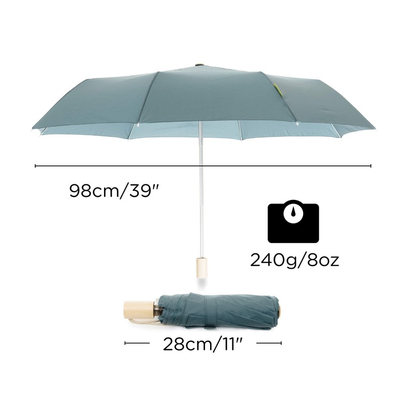 RainPOP Compact Umbrella, Lightweight, Portable, Durable, Waterproof, Windproof & Sunproof,
