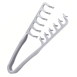 2-in-1 Texture Comb, Volumizing Wide & Fine-Toothed Hair Comb - Anti-Frizz Fluffy Styling Tool for Men Women, Portable Lightweight Design with Non-Slip Grip, Suitable for All Hair Types (1 Pack, Grey)