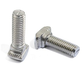 20 Pcs M8 x 20mm Thread T Slot Drop-in Bolt T-Bolt Hammer Head Bolt T Screw Stud for 3030 Series Standard 8mm T-Slot Aluminum Extrusion Profile (3030 Series)