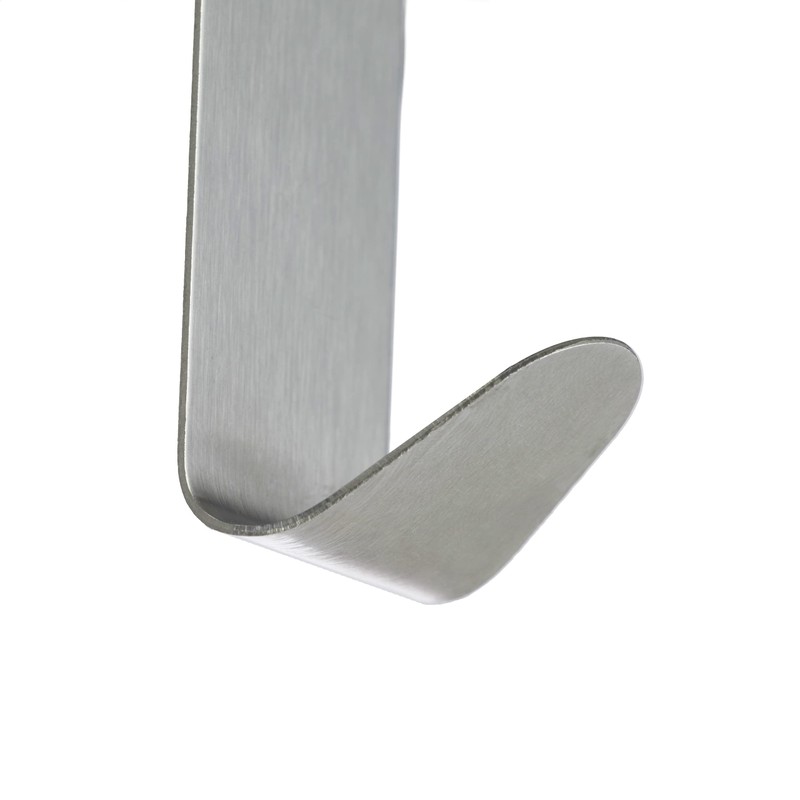 Relaxdays 12 x Stainless Steel Door Hooks, Rust-Resistant, S-Hooks, for
