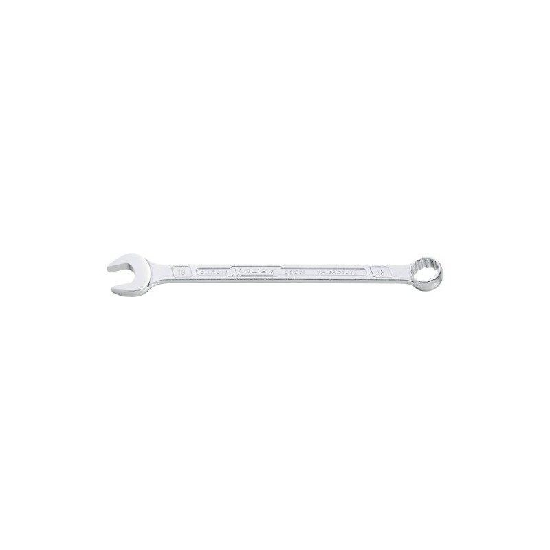 HAZET 600NA-11/16 242.5 mm 12-Point Profile Combination Wrench - Chrome-Plated