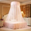 Breathable Round Canopy Lace Princess Style Mosquito Net Bed Curtain