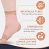 INDEEMAX Copper Ankle Brace for Women Men, Left and Right