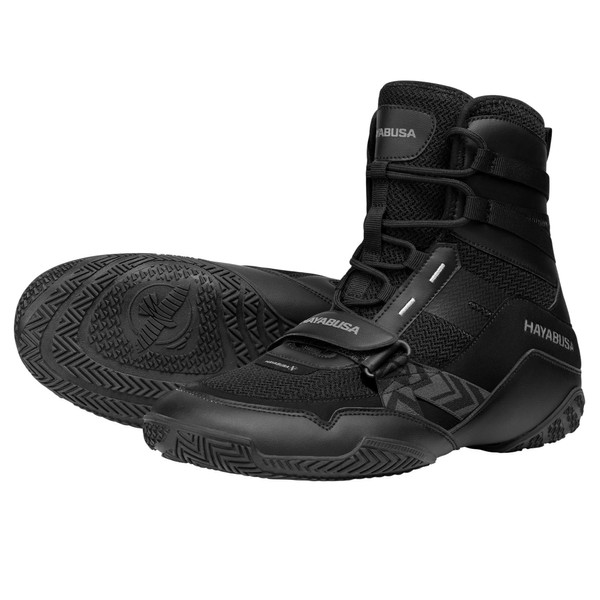 Hayabusa Strike Boxing Shoes for Men and Women - Black,