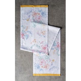 Maison d' Hermine Tablerunner 100% Cotton Decorative Easter Tablerunners Washable Table Runner for Home, Wedding, Restaurant, Buffet Party & Camping, Paradise Island - Spring/Summer (37cm x 230cm)
