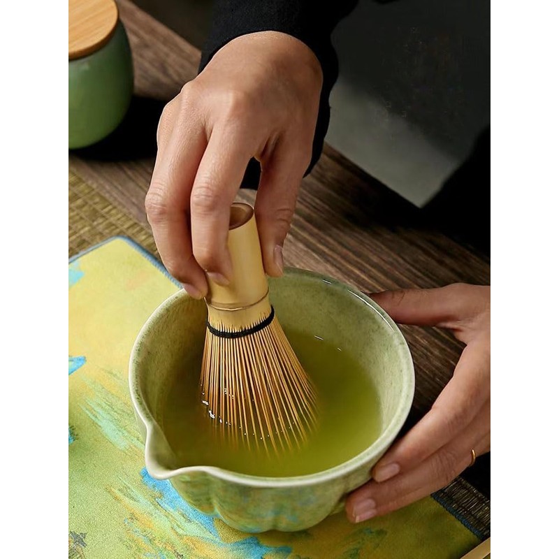 Maedery Matcha Set,4PCS Exquisite Matcha Tea Set,Match Bowl with Spout