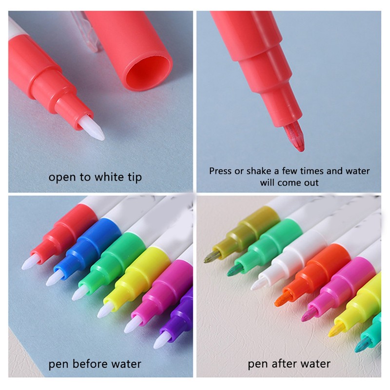 12 Color Nail Painting Pen 3D Nail Polish Paint Graffiti