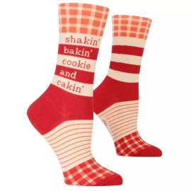 Blue Q Women's Shakin', Bakin', Cookie & Cakin' Crew Sock