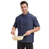 Nanxson Chef Coat Chef Jacket Denim Clothe Men's Short Short