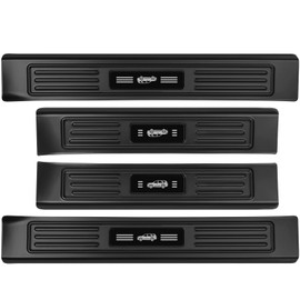 smnuxwm 4PCS ABS Door Sill Protector for Honda Pilot 2023 2024 2025 2026 Matte Black Door Sill Guards Front and Rear Car Door Entry Guard Edge Step Dust Shield Cover Pedal Kick Protection Accessories