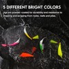 Eupheng 5PCS Pompano Jigs with Teaser Hooks, Surf Fishing Jig