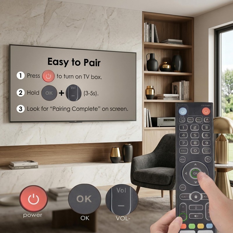 for vSeeBox V3 Pro Replacement Backlit Voice Remote Control,Compatible with